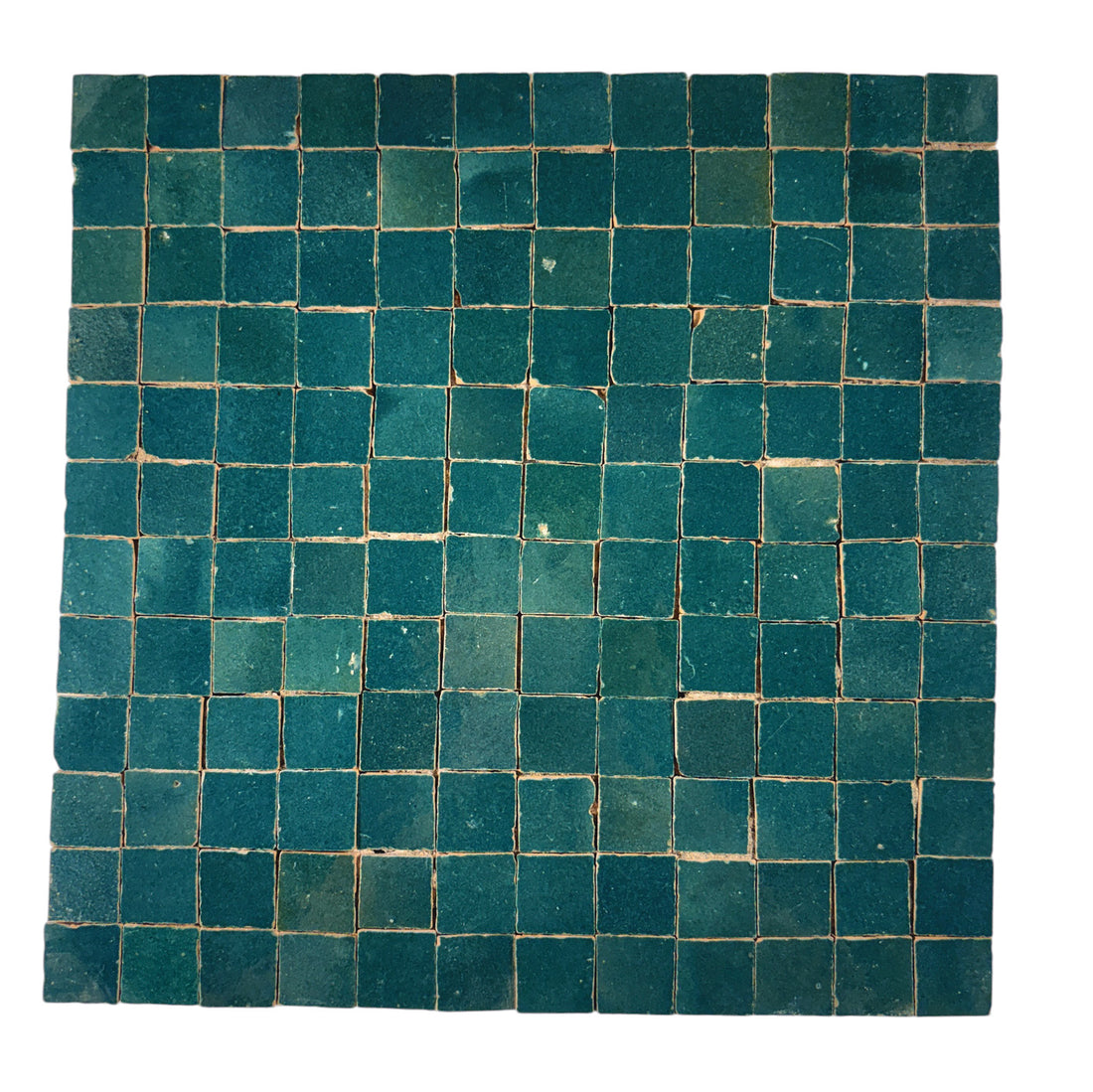 Teal 1x1 Zellige Mosaic Tile