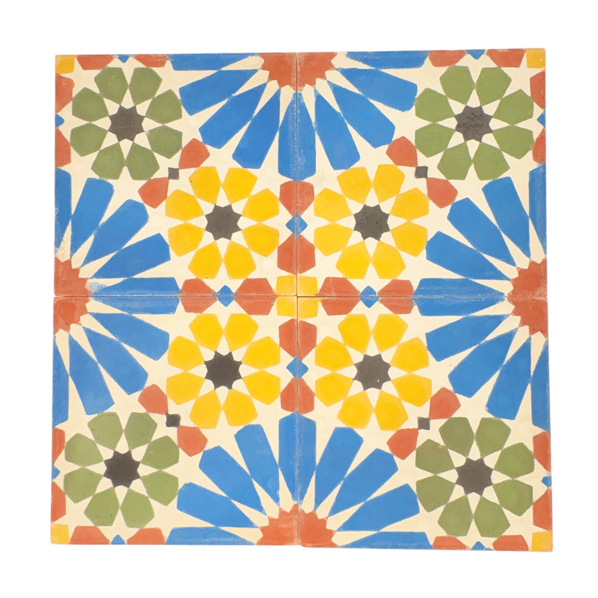 Nur (Bleu Multi) Cement Tile