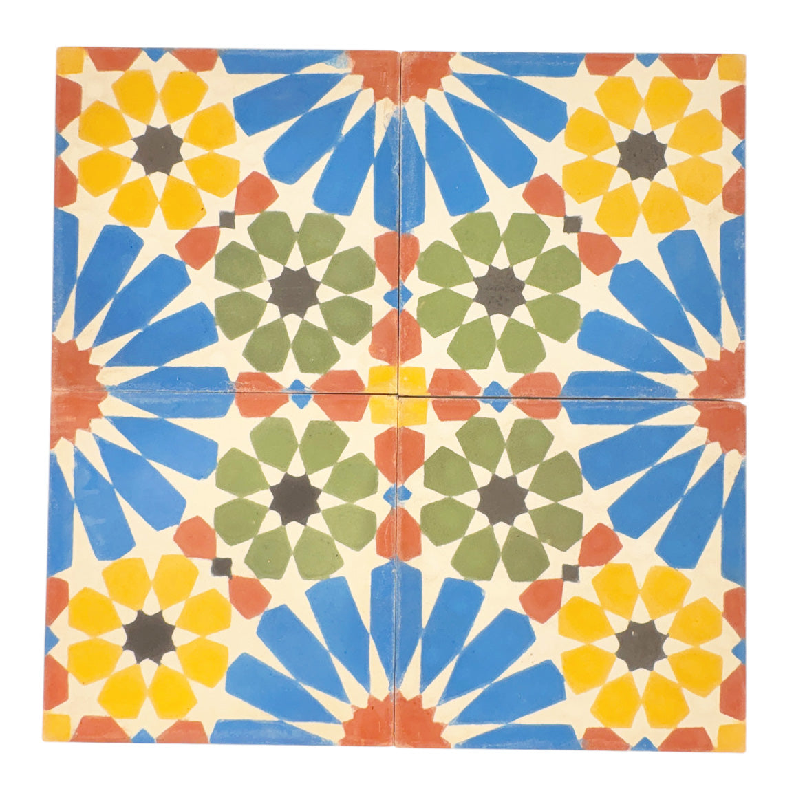 Nur (Bleu Multi) Cement Tile
