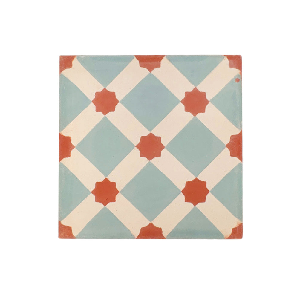 Confetti (Chambray + Cayenne + Creme) Cement Tile