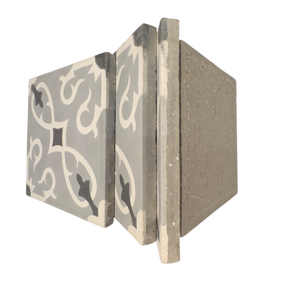 Trellis (Gris+Blanca+Noir) Cement Tile