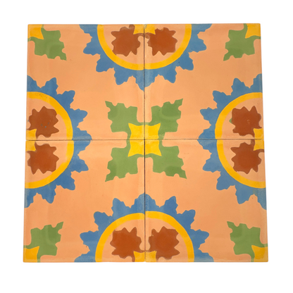 Mansour (Rust Multi) Cement Tile