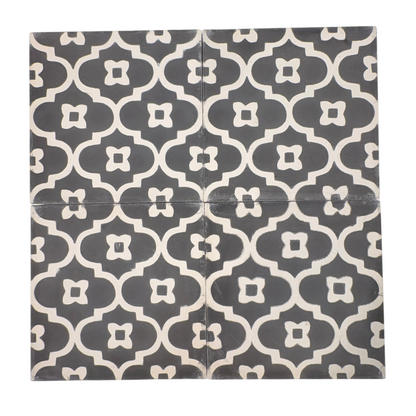Lantern (Noir+Blanca) Cement Tile