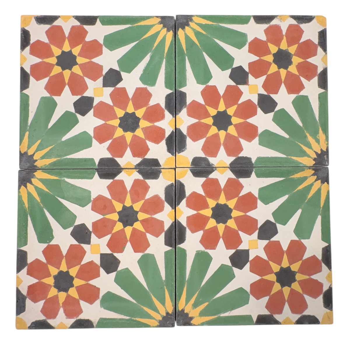 Nur (Rouge Multi) Cement Tile