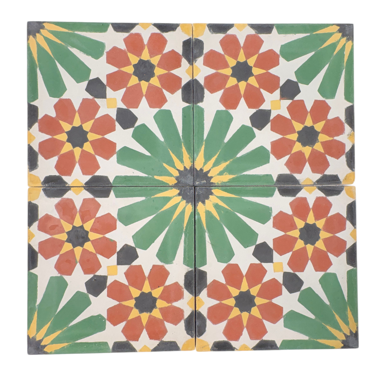 Nur (Rouge Multi) Cement Tile