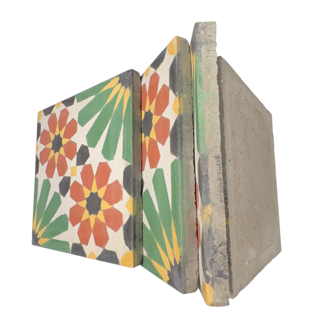 Nur (Rouge Multi) Cement Tile