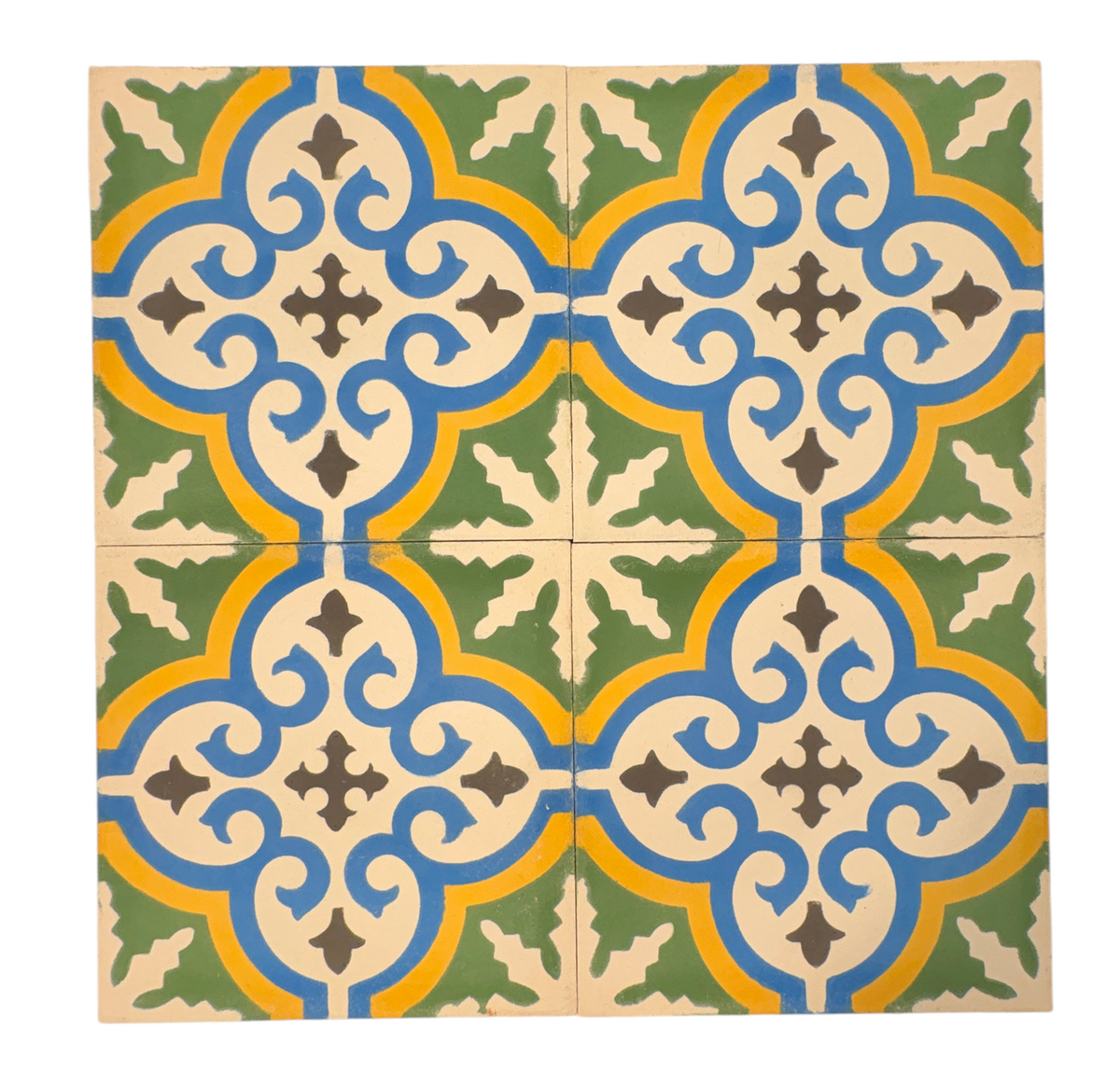 Medina (Green Multi) Cement Tile