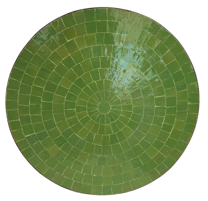 24" Multi Limon Zellige Mosaic Table Top