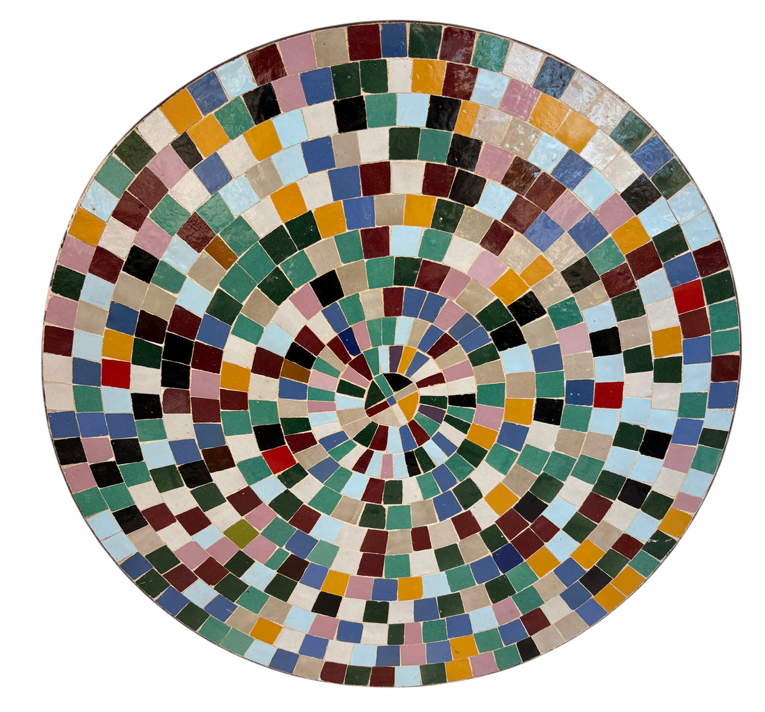 32" Multi Zellige Mosaic Table Top