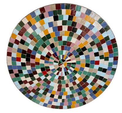 32" Multi Zellige Mosaic Table Top