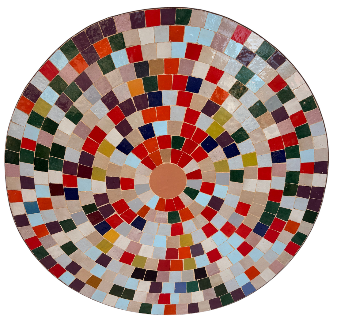 32" Multi Zellige Mosaic Table Top