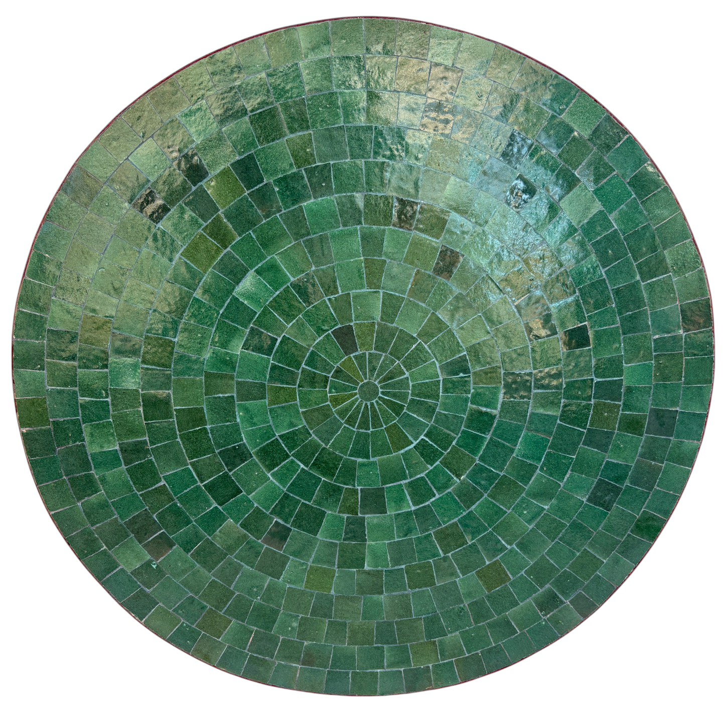 32" Evergreen Zellige Mosaic Table Top