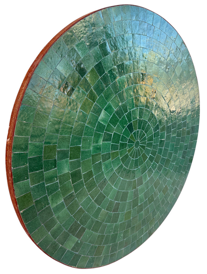 32" Evergreen Zellige Mosaic Table Top