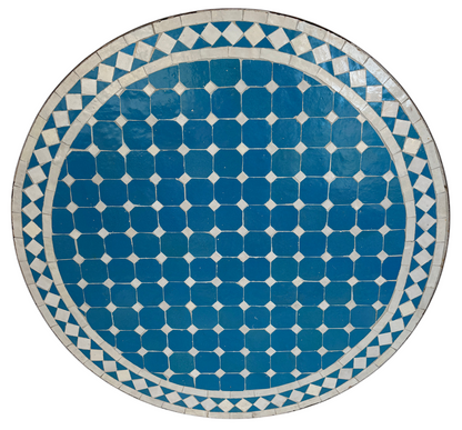 32" Multi Cerulean Zellige Mosaic Table Top