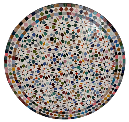 32" Multi Zellige Mosaic Table Top