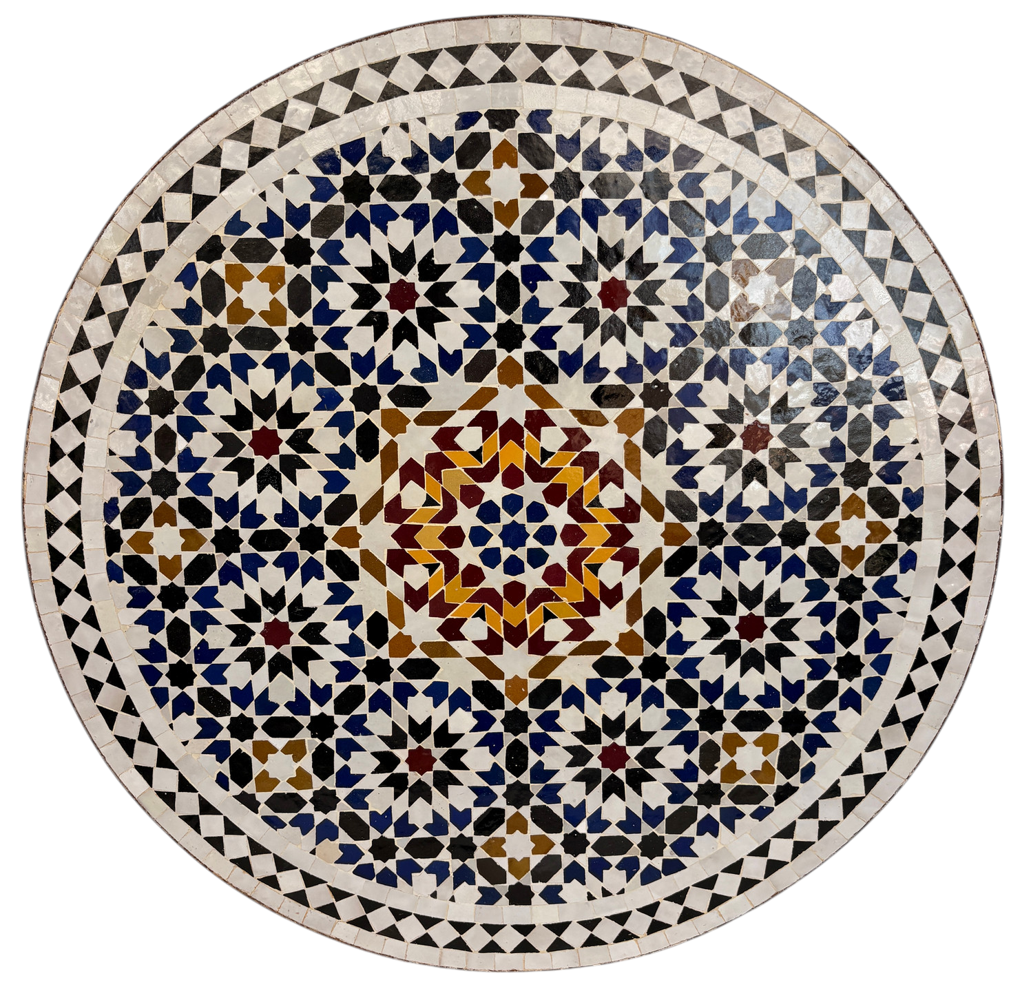 32" Multi Zellige Mosaic Table Top