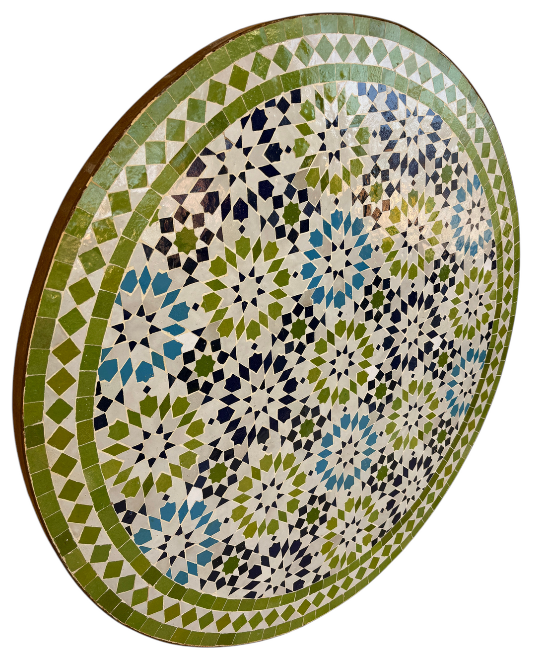 32" Multi Limon Zellige Mosaic Table Top