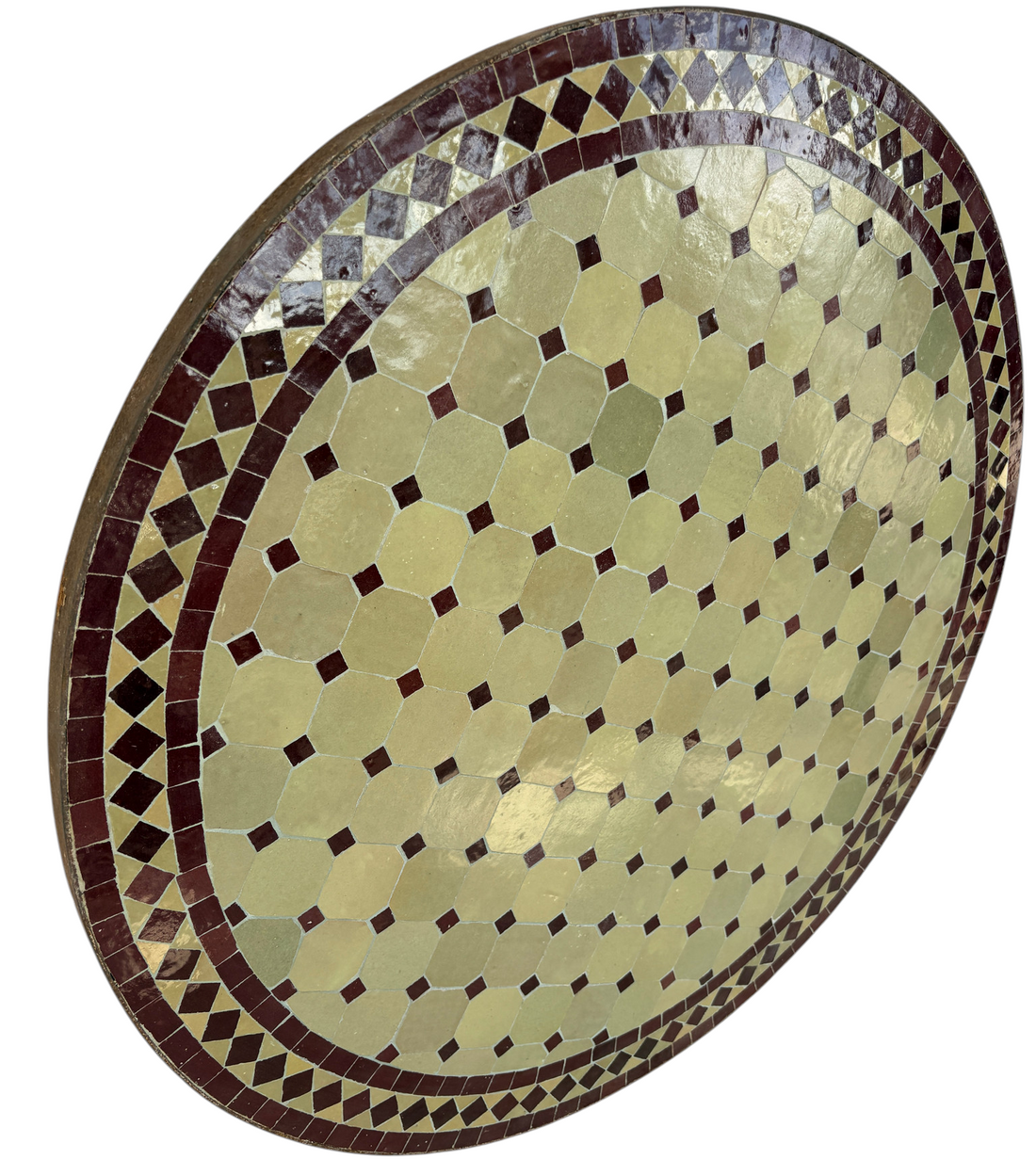 32" Multi Dijon Zellige Mosaic Table Top