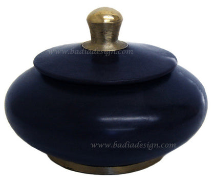 Moroccan Tadelakt Round Ceramic Jar