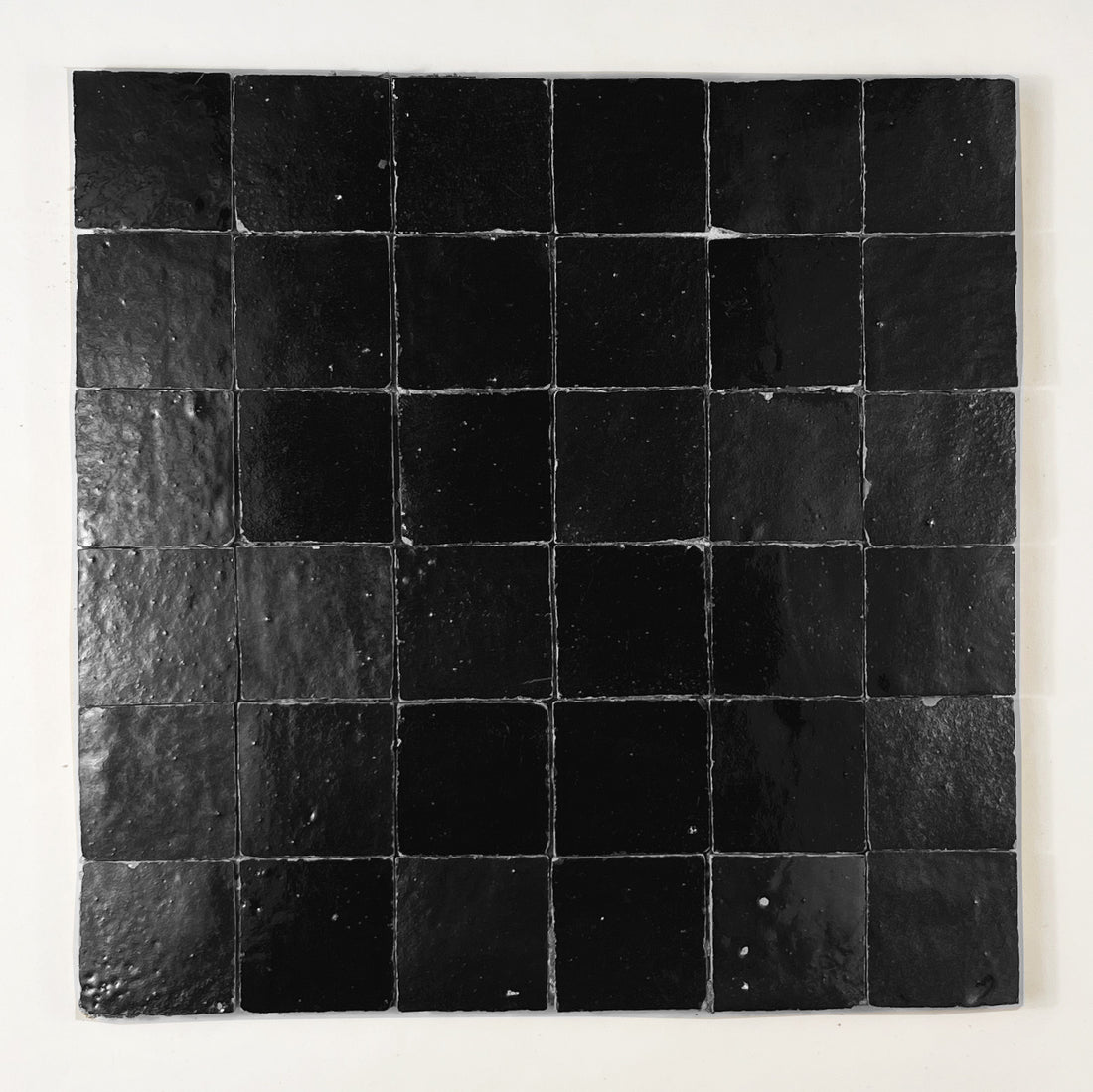 2x2 Noir Zellige Mosaic Tile