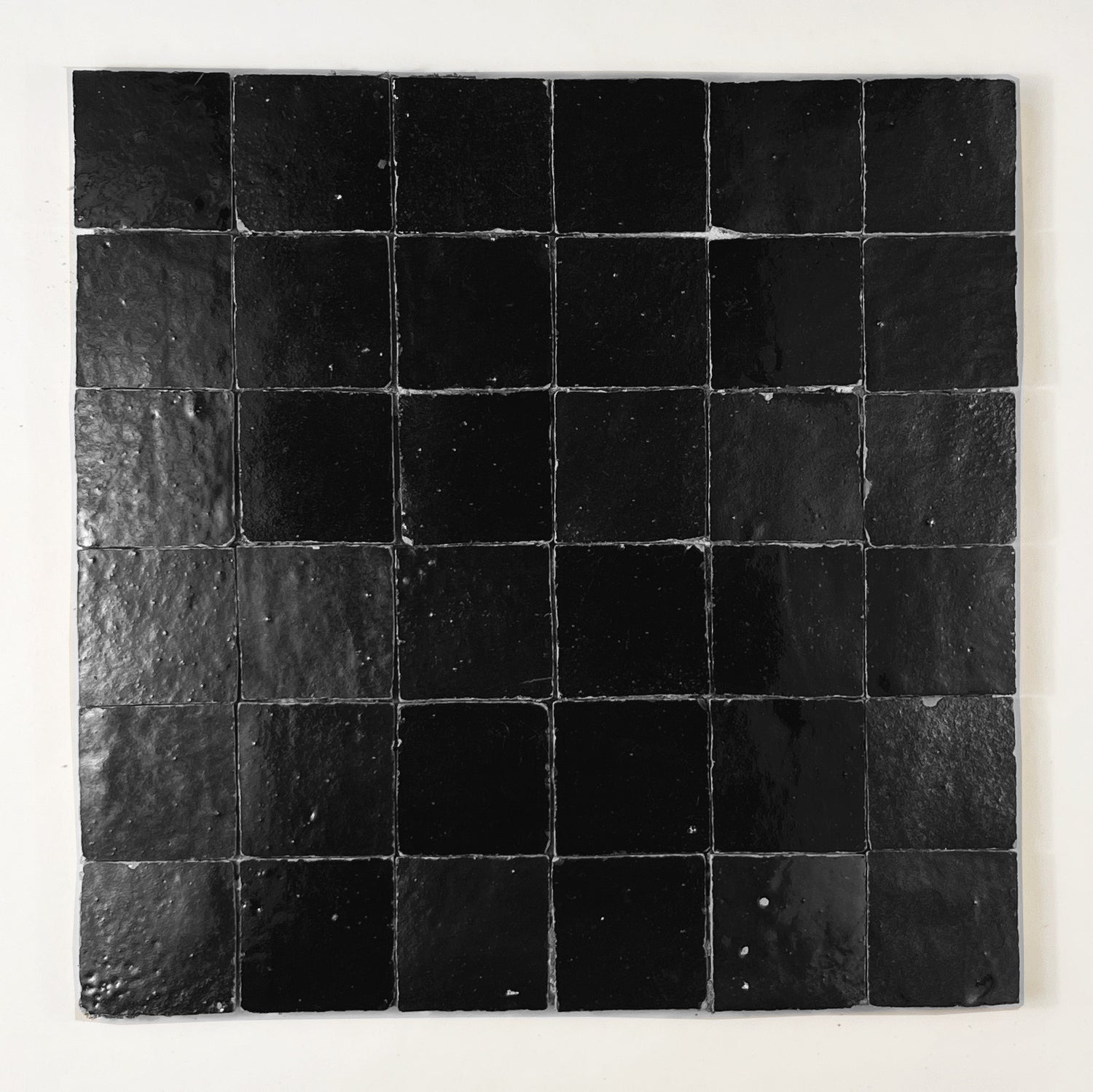 2x2 Noir Zellige Mosaic Tile