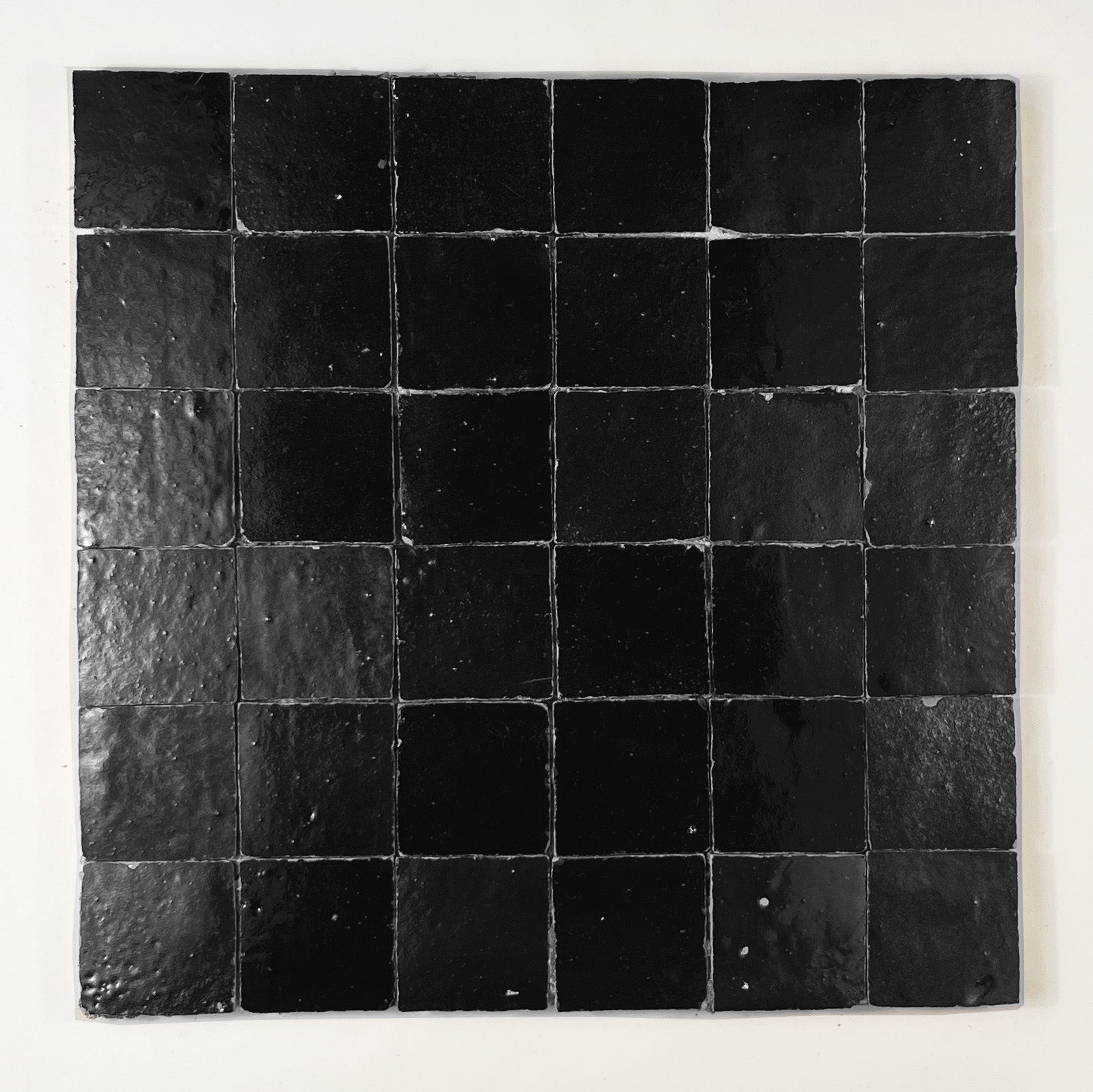 2x2 Noir Zellige Mosaic Tile