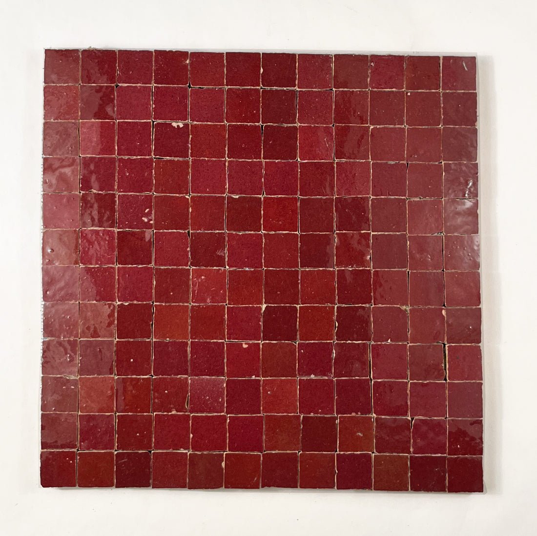 1×1 Rouge Zellige Mosaic Tile