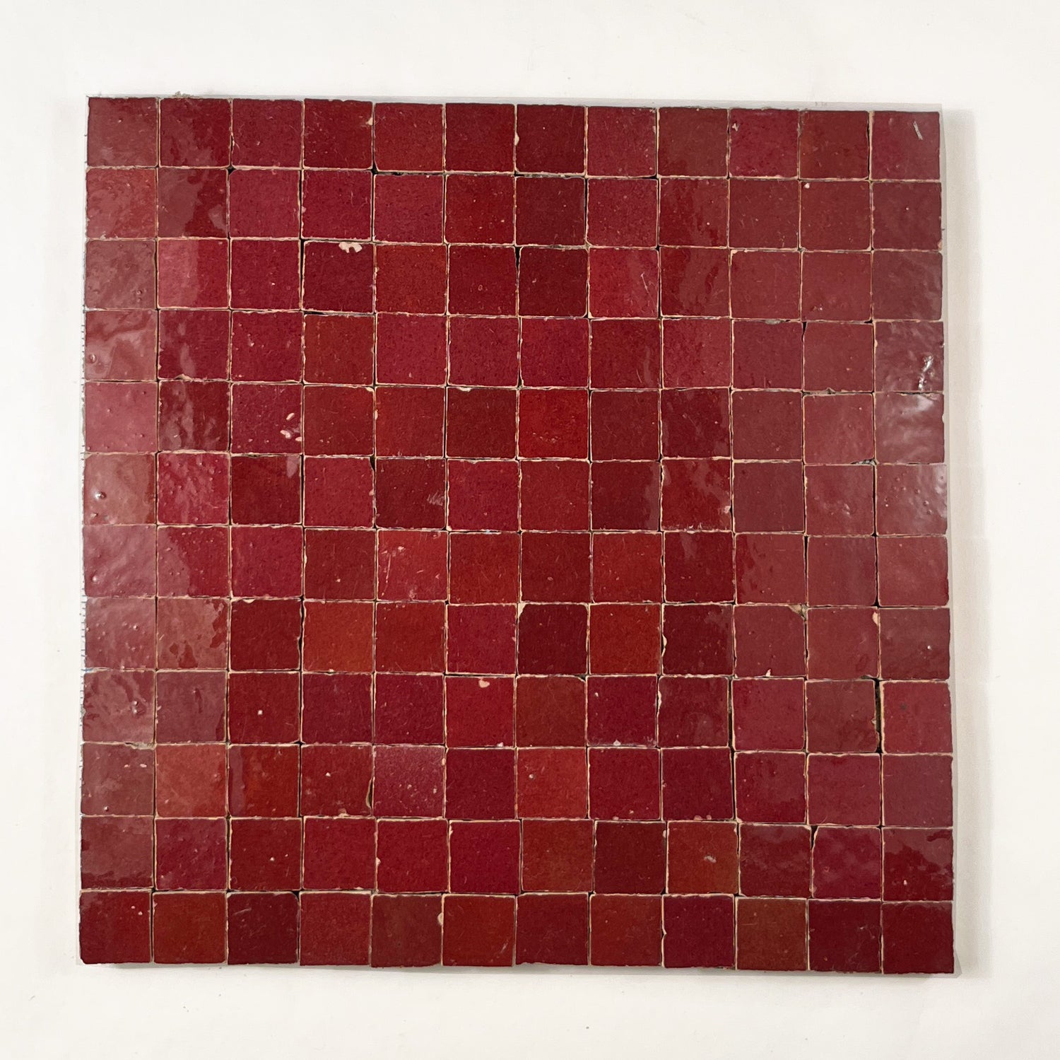 1×1 Rouge Zellige Mosaic Tile