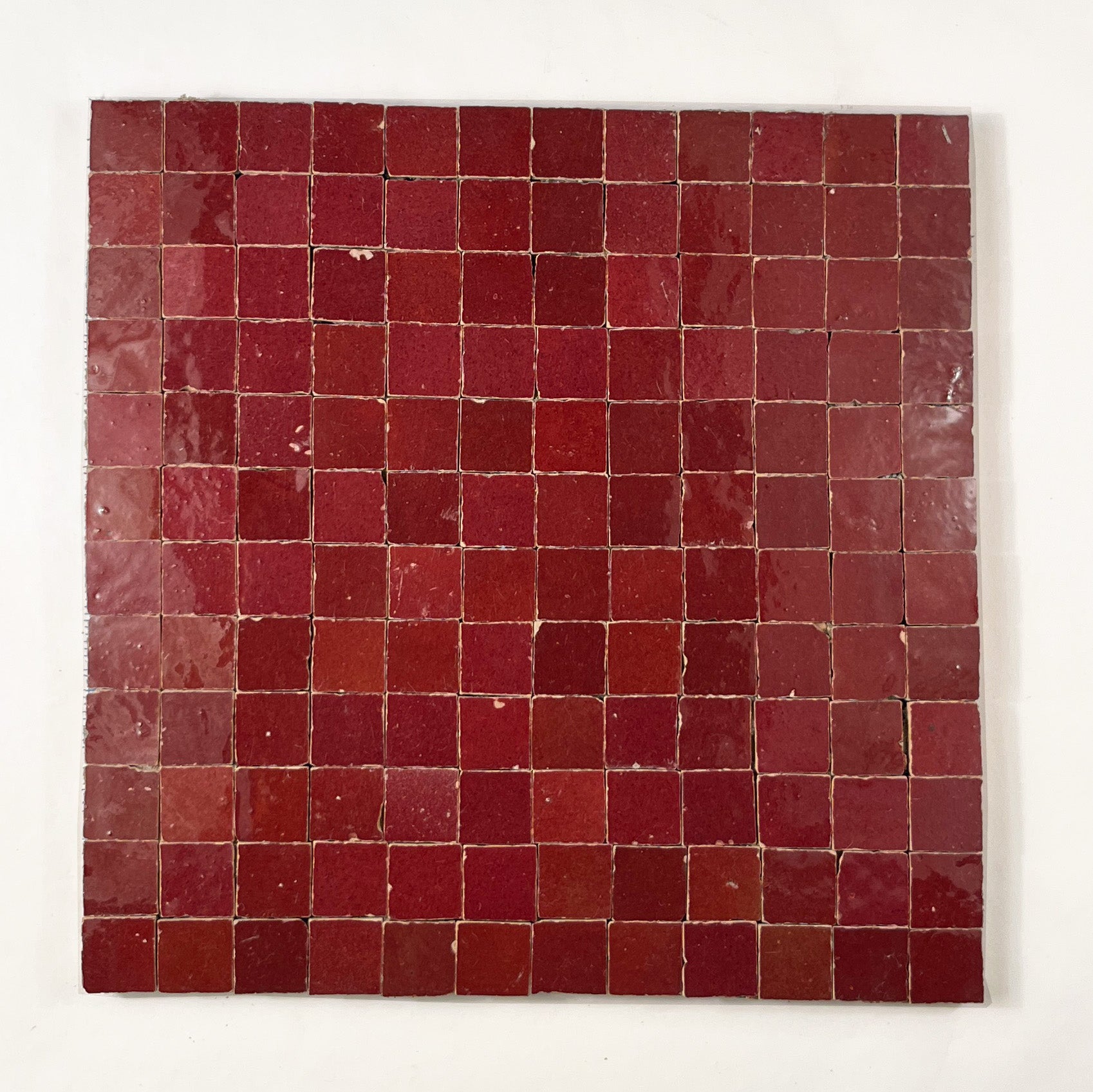 1×1 Rouge Zellige Mosaic Tile