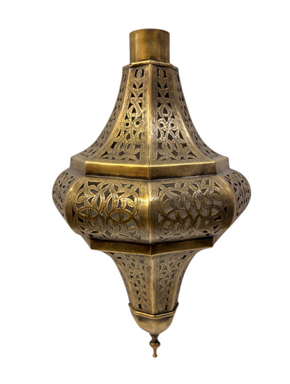 Moroccan Arabesque Brass Wall Sconce