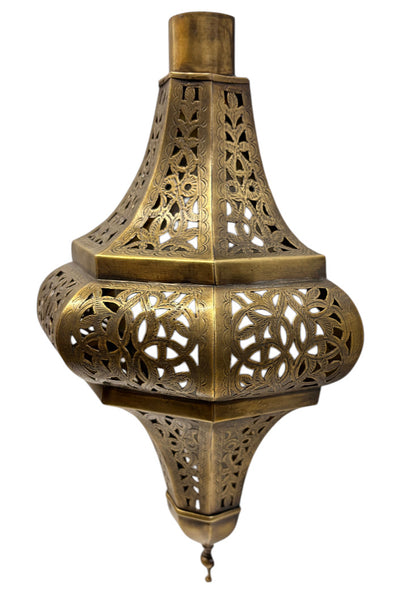 Moroccan Arabesque Brass Wall Sconce