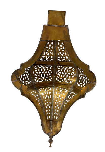 Moroccan Arabesque Brass Wall Sconce