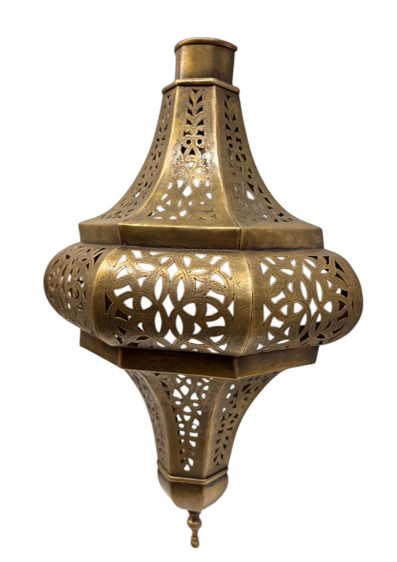 Moroccan Arabesque Brass Wall Sconce