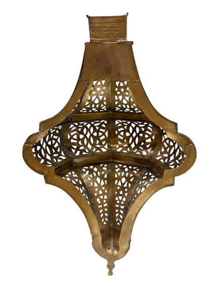 Moroccan Arabesque Brass Wall Sconce