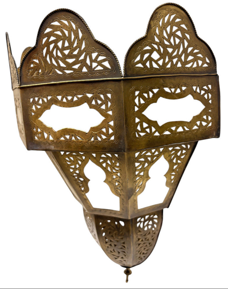 Faceted Crown Lantern Sconce