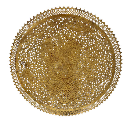 Lace-Edge Sunburst Disc Sconce