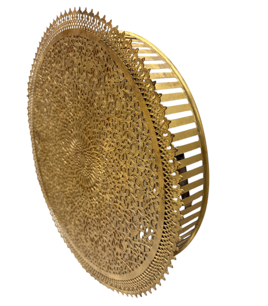 Lace-Edge Sunburst Disc Sconce