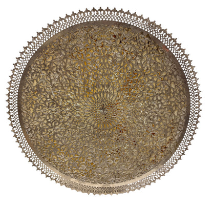 Lace-Edge Sunburst Disc Sconce