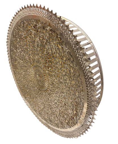 Lace-Edge Sunburst Disc Sconce