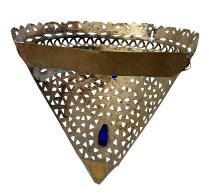 Crown-Top Pierced Cone Sconce