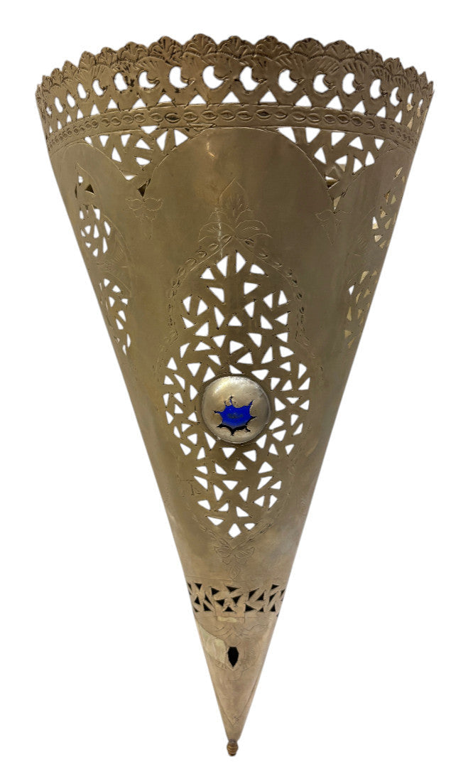 Scalloped Crown Cone Sconce