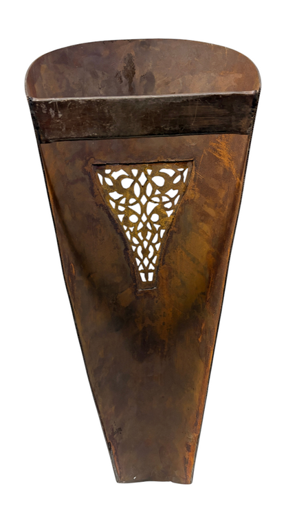 Solid Tapered Cone Sconce with Brass Inset