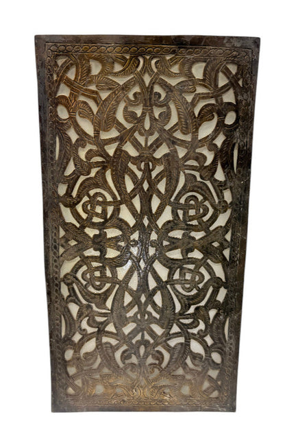 Brass Rectangular Panel Sconce
