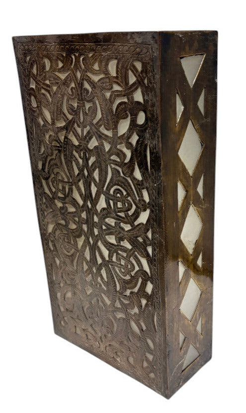Brass Rectangular Panel Sconce