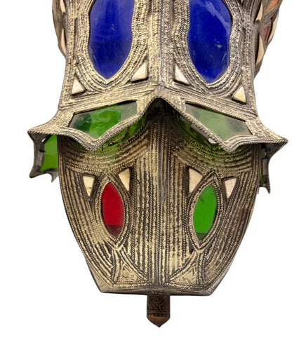 Winged Stained Glass Sconce