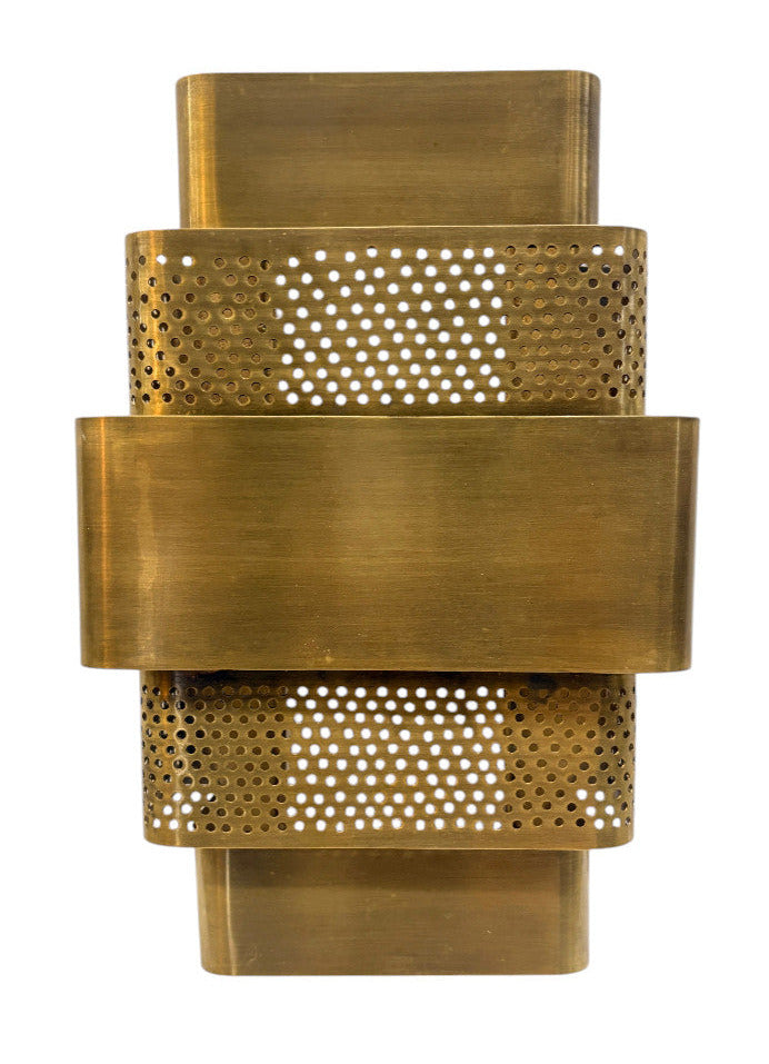 Art Deco Brass Wall Sconce