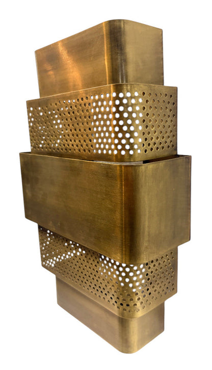 Art Deco Brass Wall Sconce