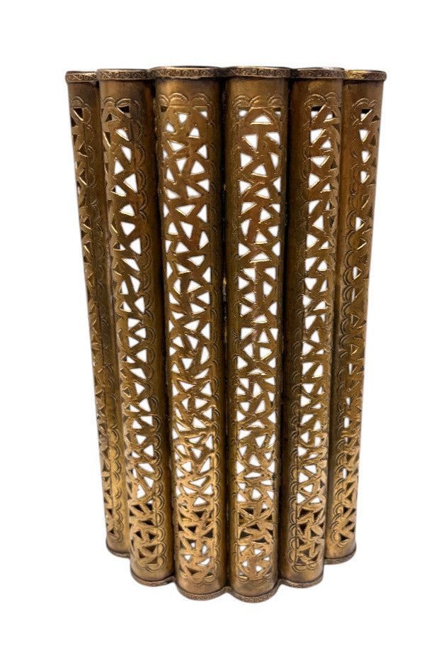 Intricately Designed Brass Wall Sconce