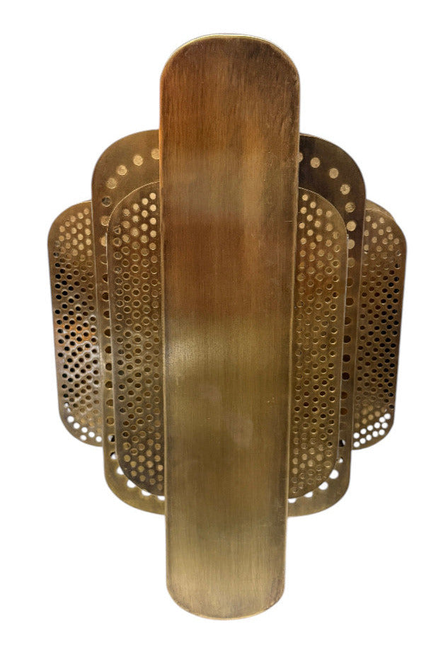 Art Deco Brass Wall Sconce