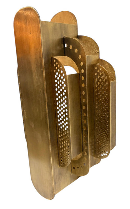 Art Deco Brass Wall Sconce